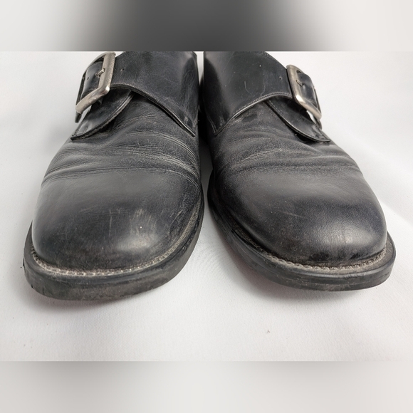 BASS Vintage Men Formal And Casual Leather Flat Slip On Shoes Size 10.5 - Picture 3 of 10